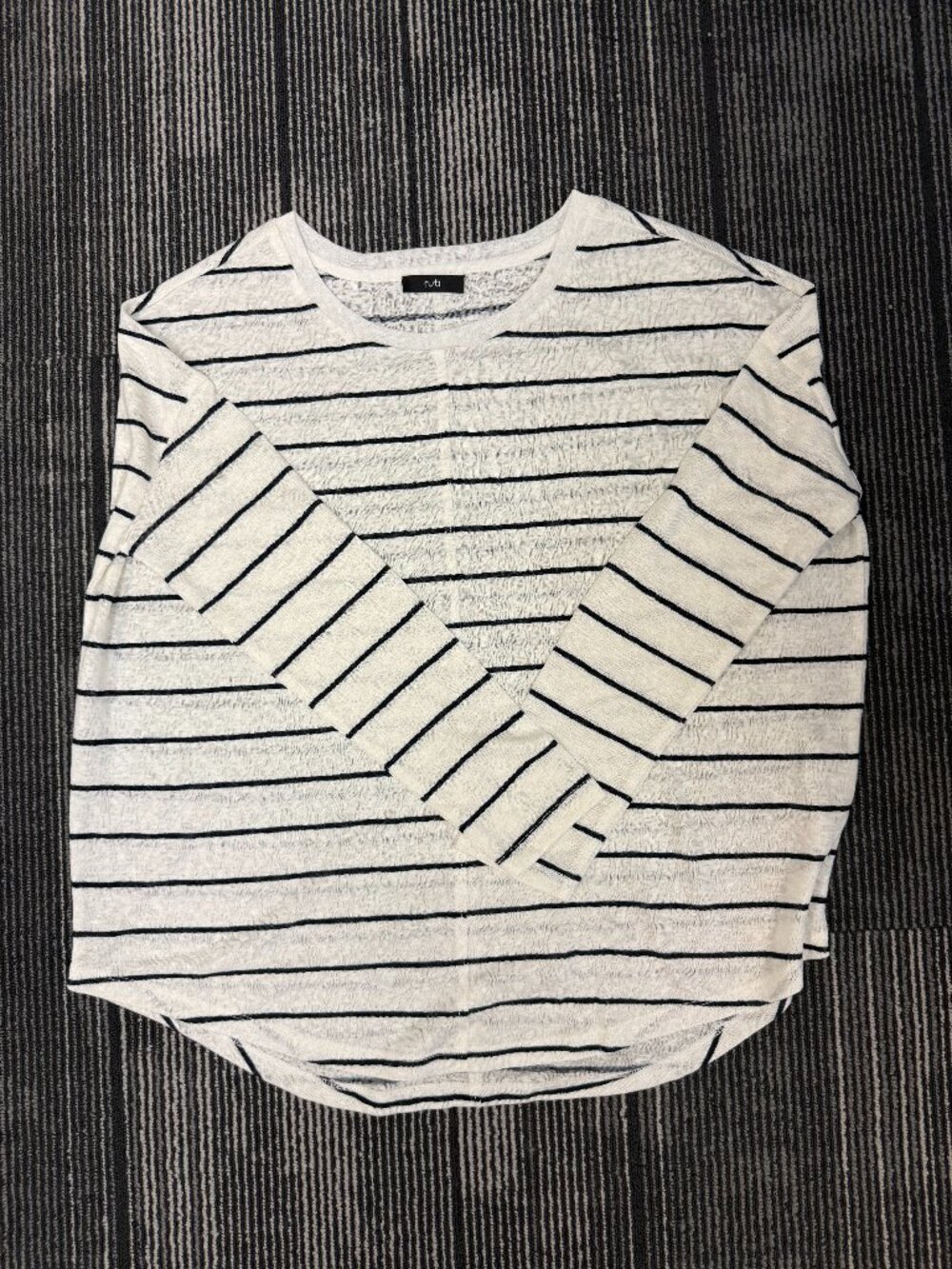 Ruti Striped Long-Sleeve Tee Size S